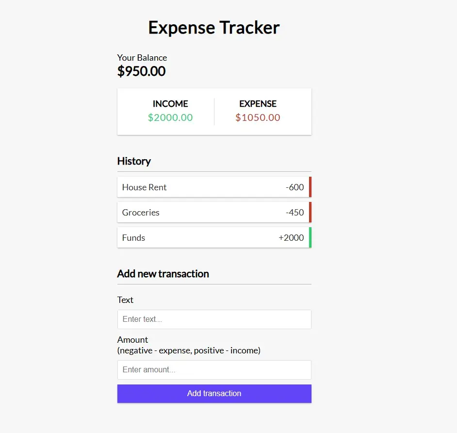 Personal Finance Tracker - Expense Tracker
