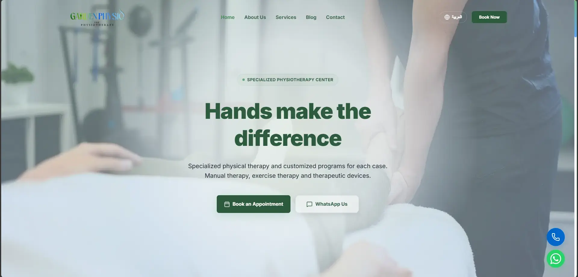 Garden Physio Clinic Multilingual Web Platform