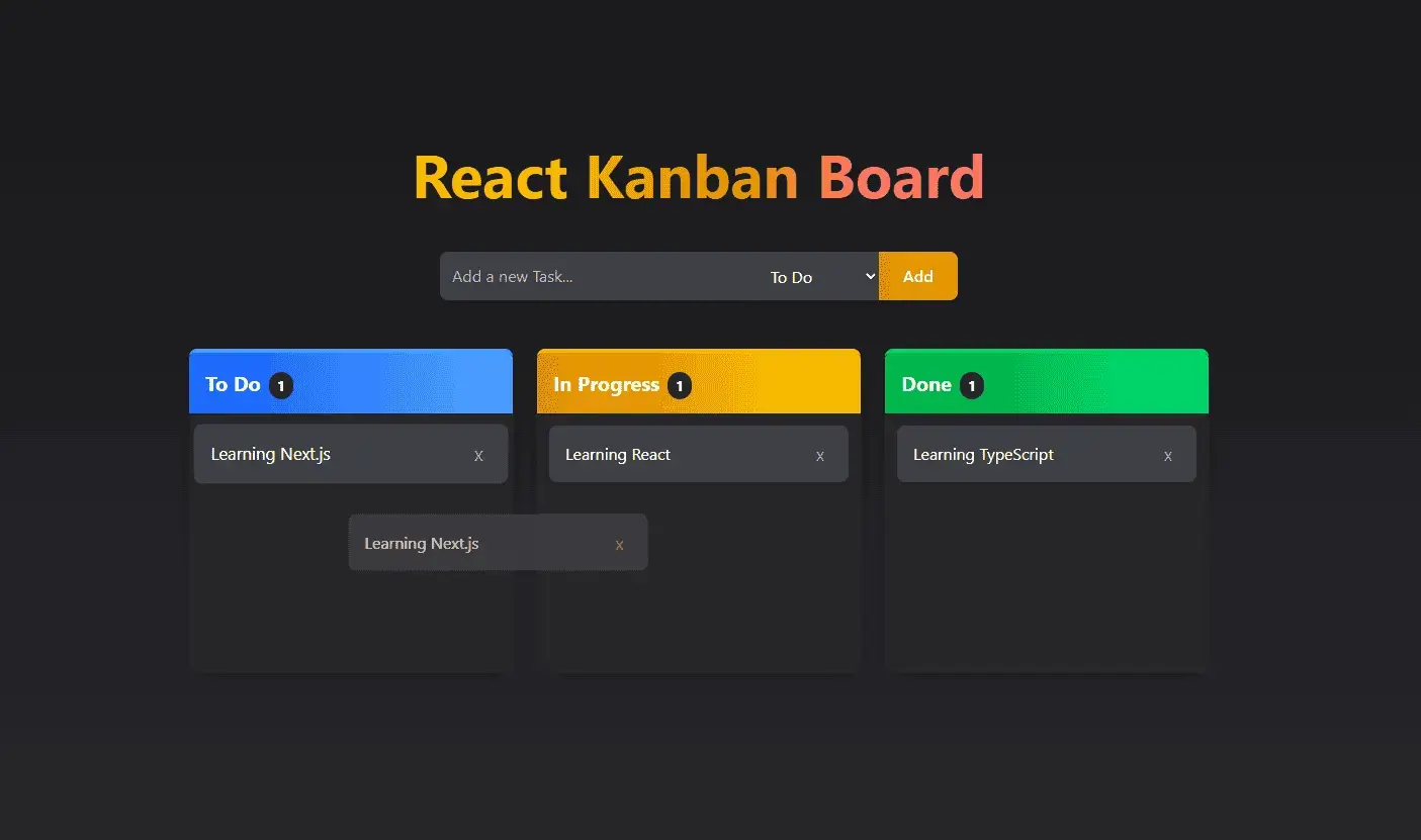 Kanban Task Management Board