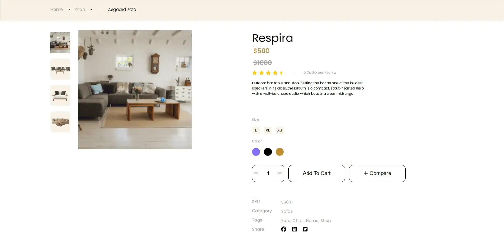 Modern Furniture E-Commerce screenshot 3