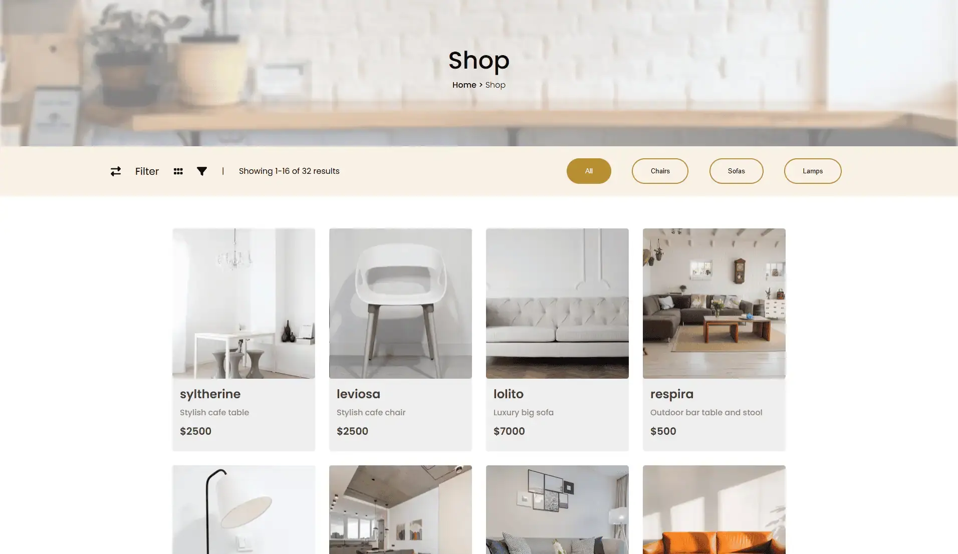 Modern Furniture E-Commerce screenshot 4