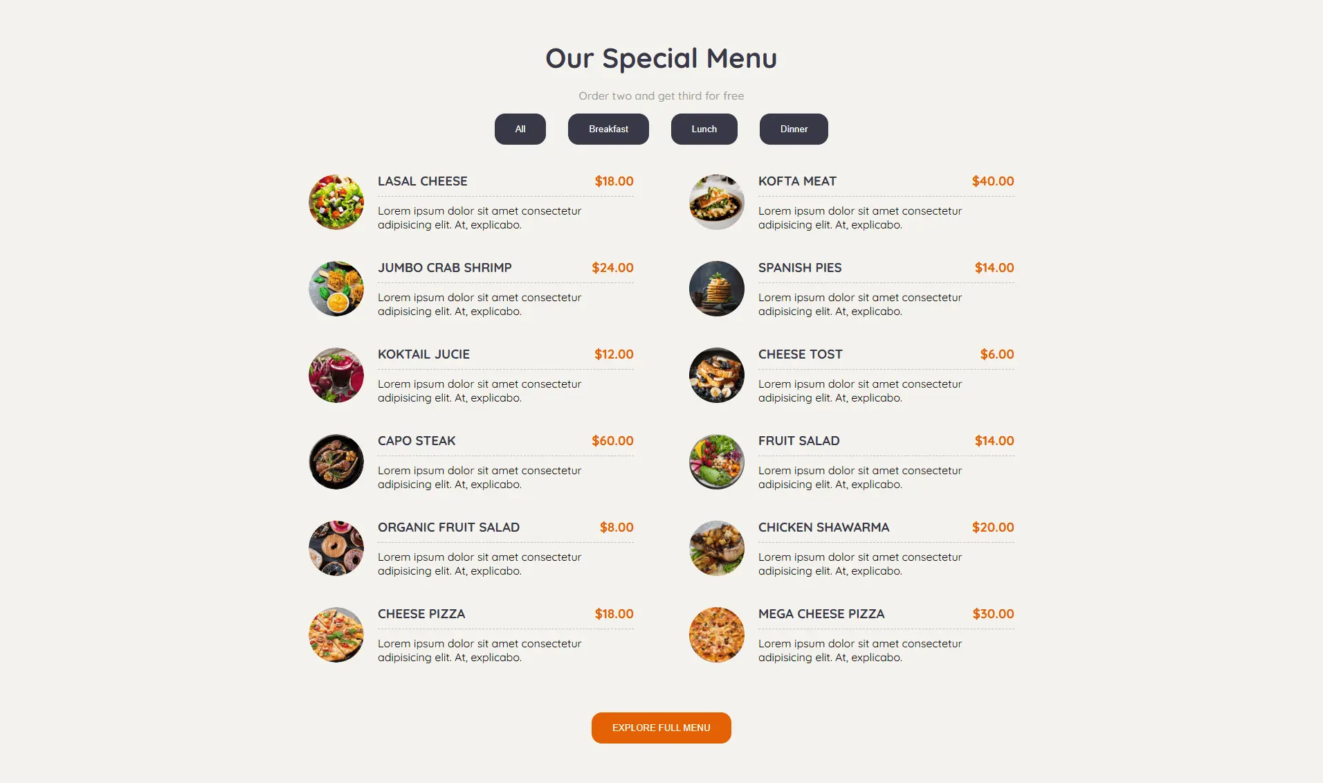Elegant Restaurant Showcase screenshot 1
