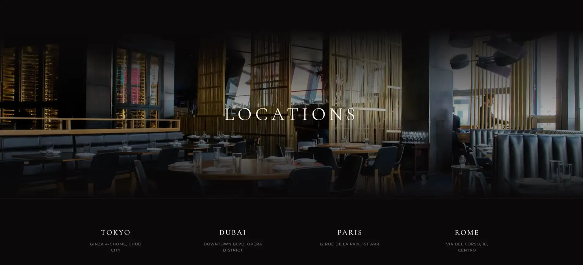 Horai - Restaurant Website screenshot 7