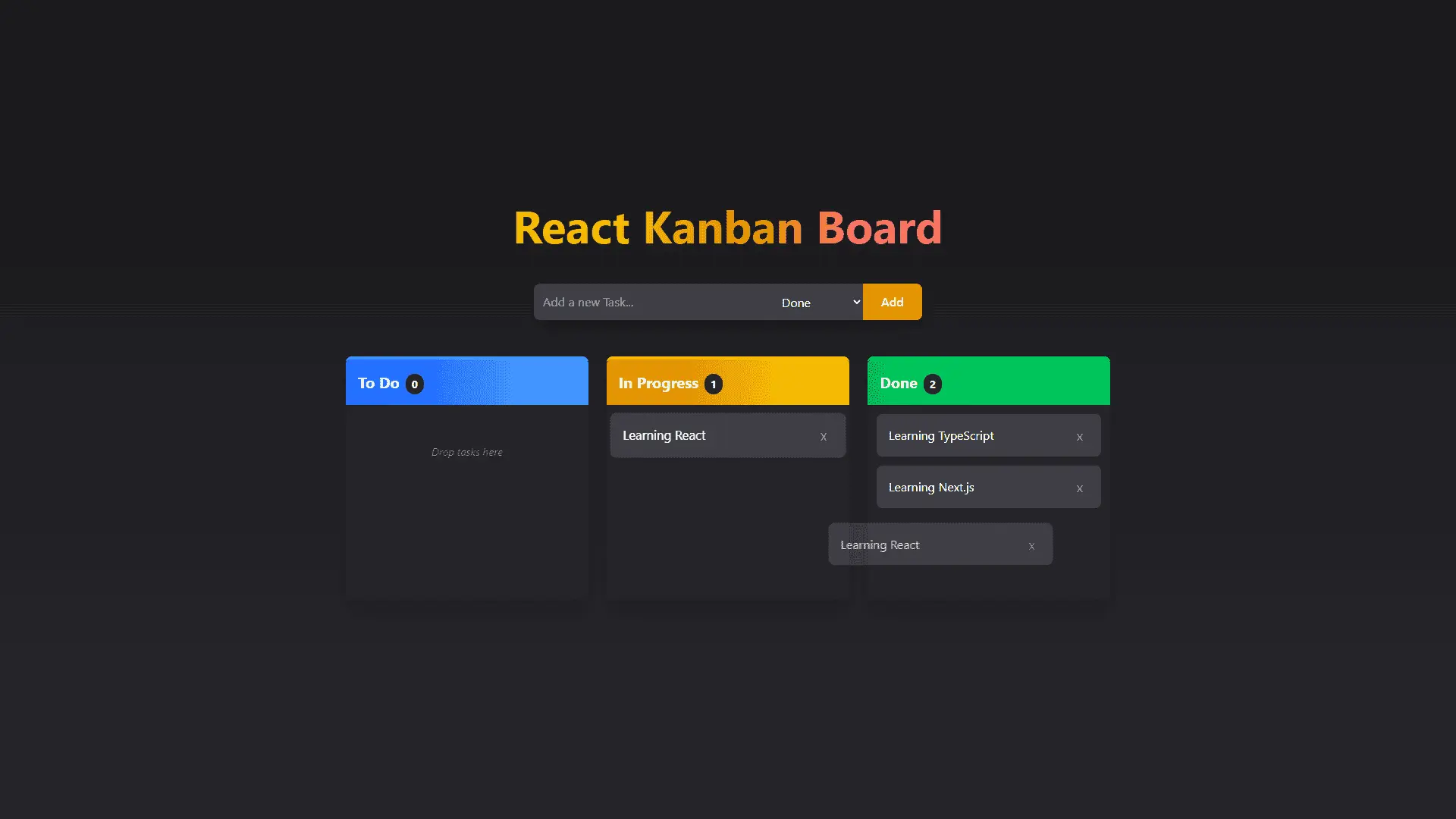 Kanban Task Management Board screenshot 2
