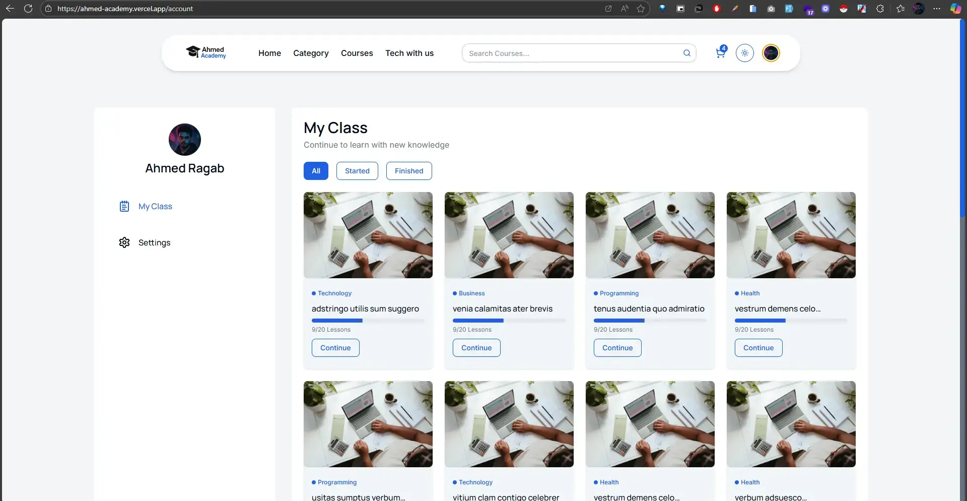Education Platform + Admin & Instructor Dashboard screenshot 16
