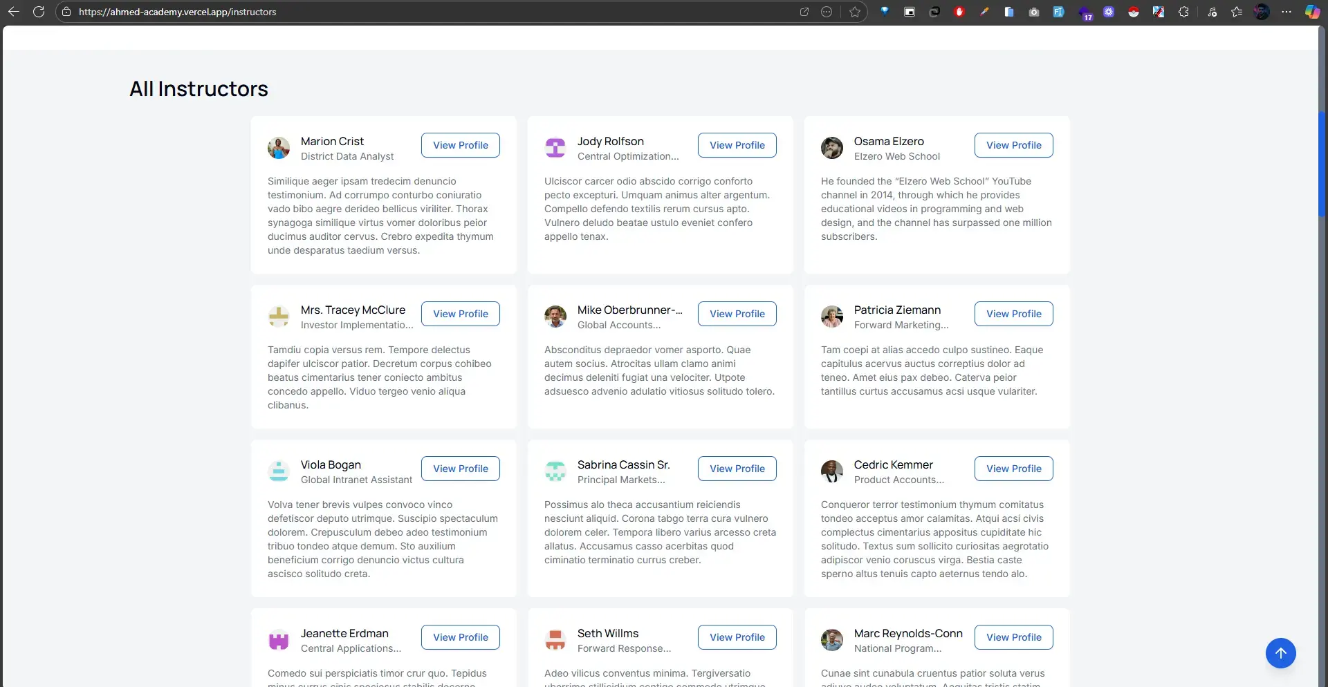 Education Platform + Admin & Instructor Dashboard screenshot 5
