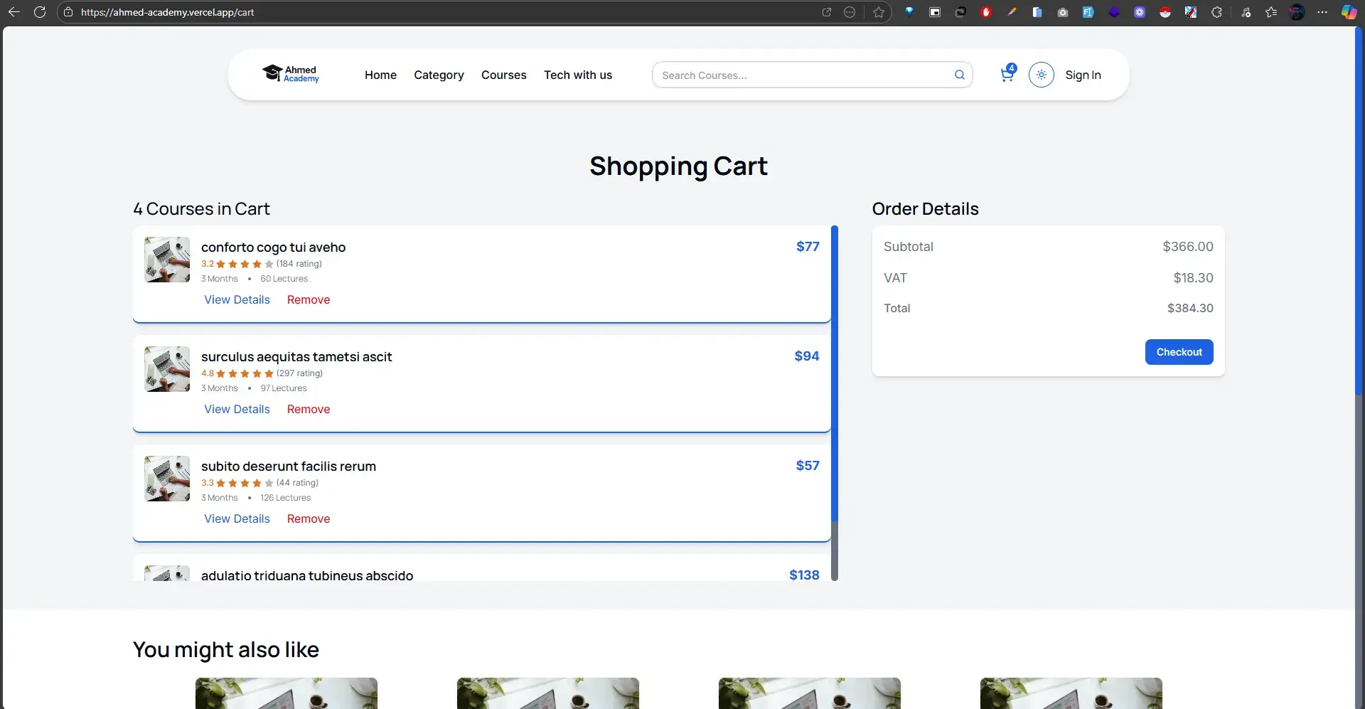 Education Platform + Admin & Instructor Dashboard screenshot 9