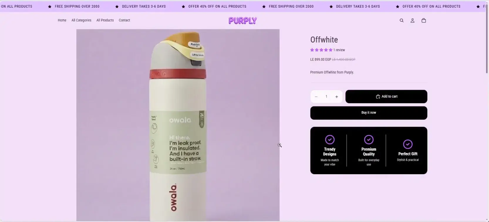 Purply - Trendy Cups & Accessories E-Commerce Store screenshot 7