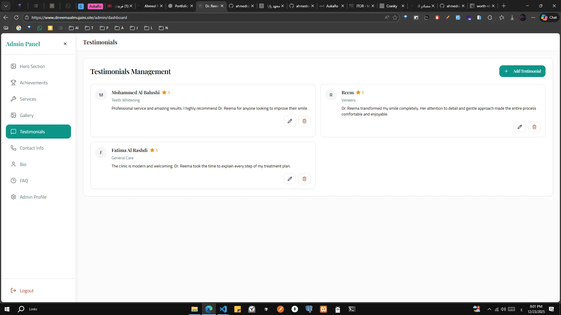 Medical Website with Admin Dashboard screenshot 14