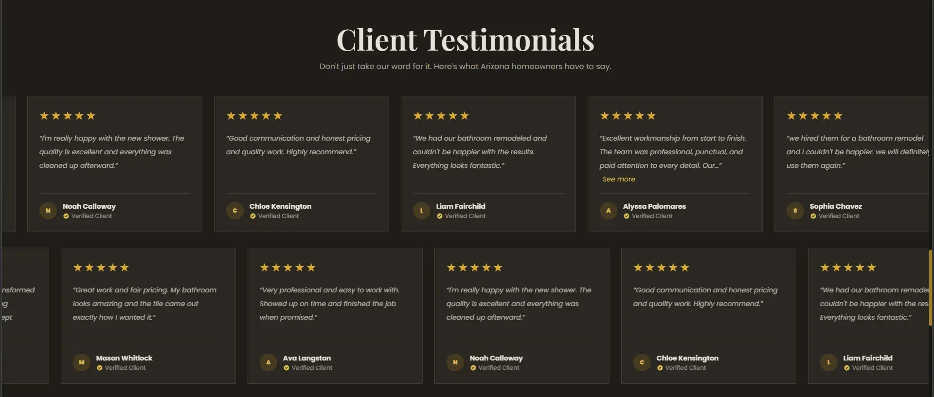 Symmetry Stones – Corporate Website for Remodeling Contractor screenshot 3