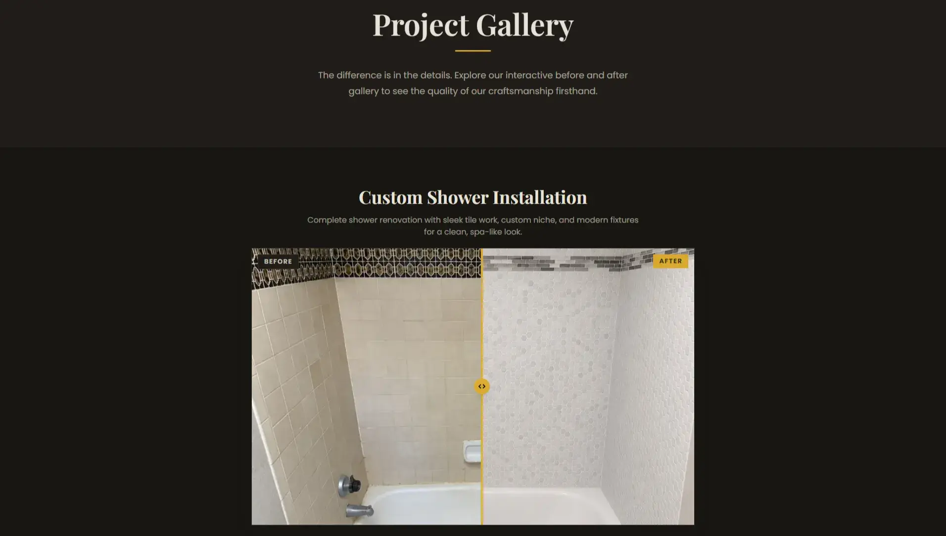 Symmetry Stones – Corporate Website for Remodeling Contractor screenshot 5
