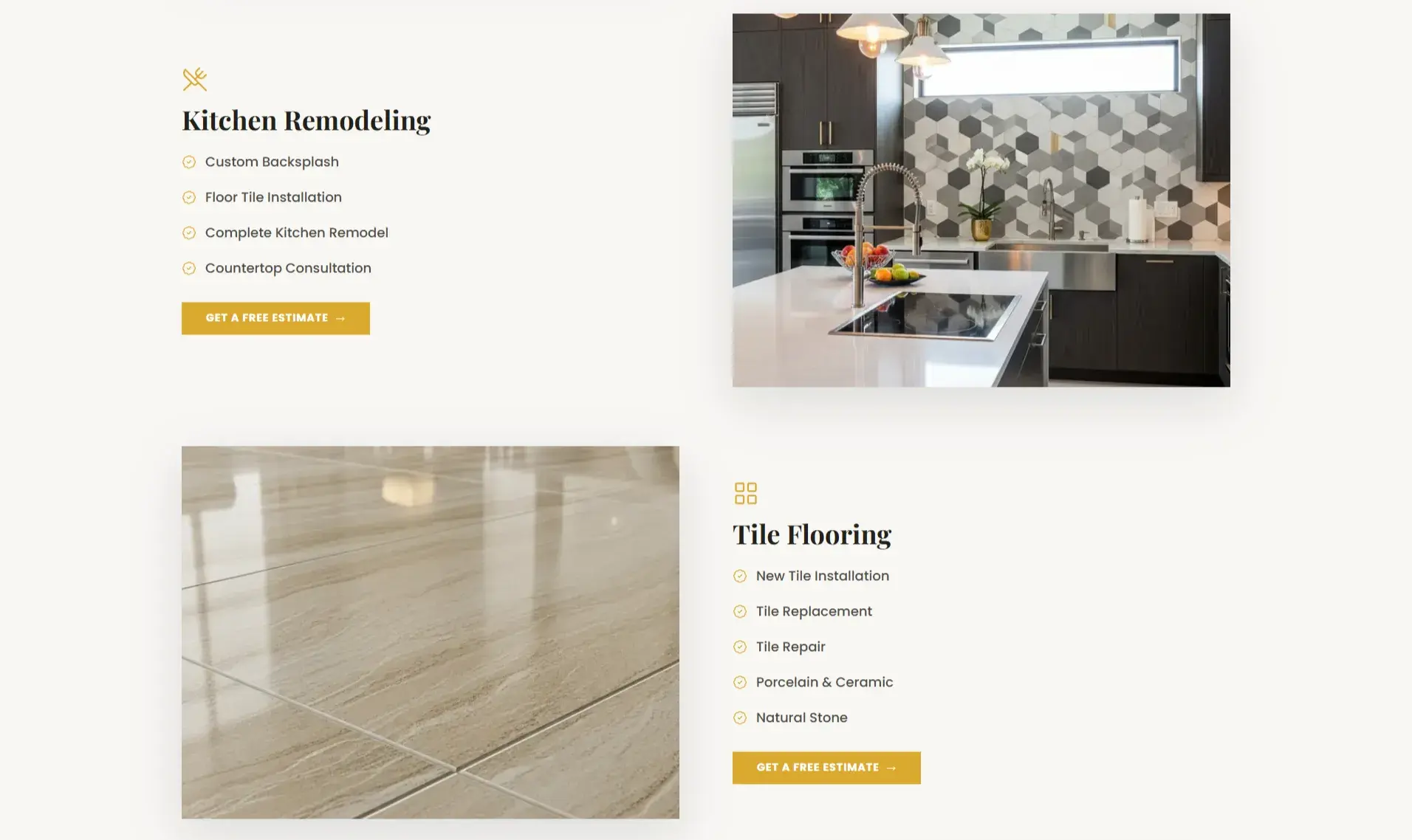 Symmetry Stones – Corporate Website for Remodeling Contractor screenshot 8