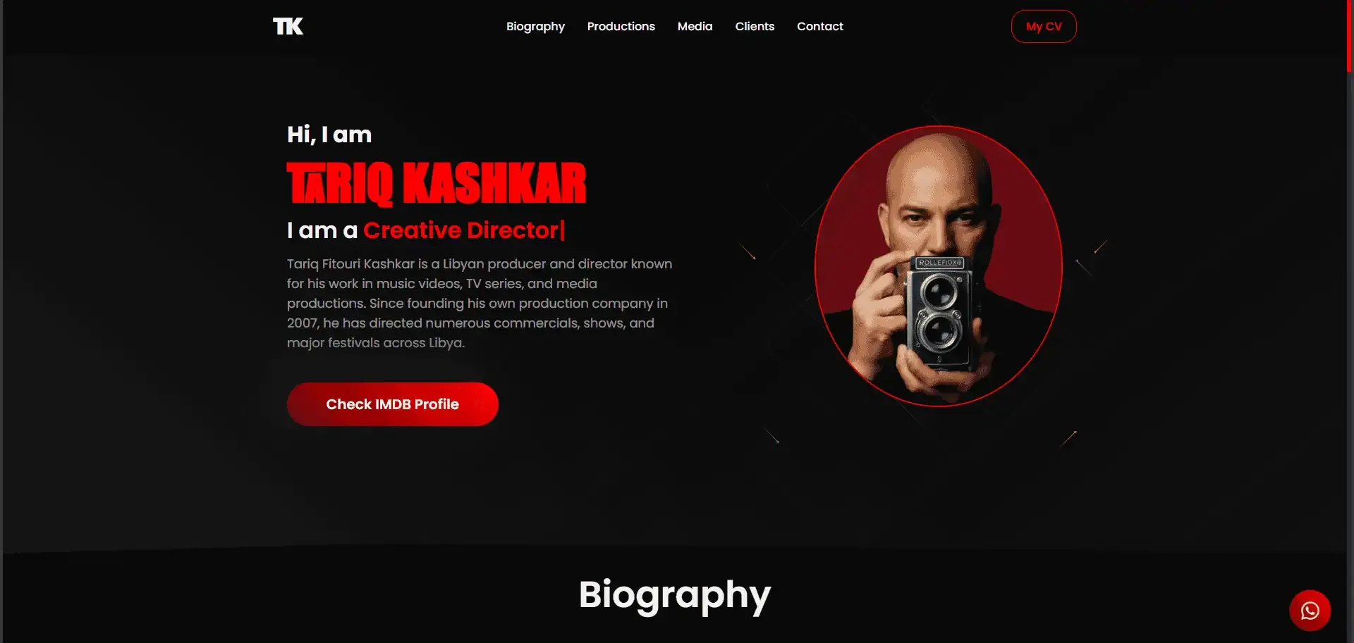 Creative Director Portfolio Showcase screenshot 1