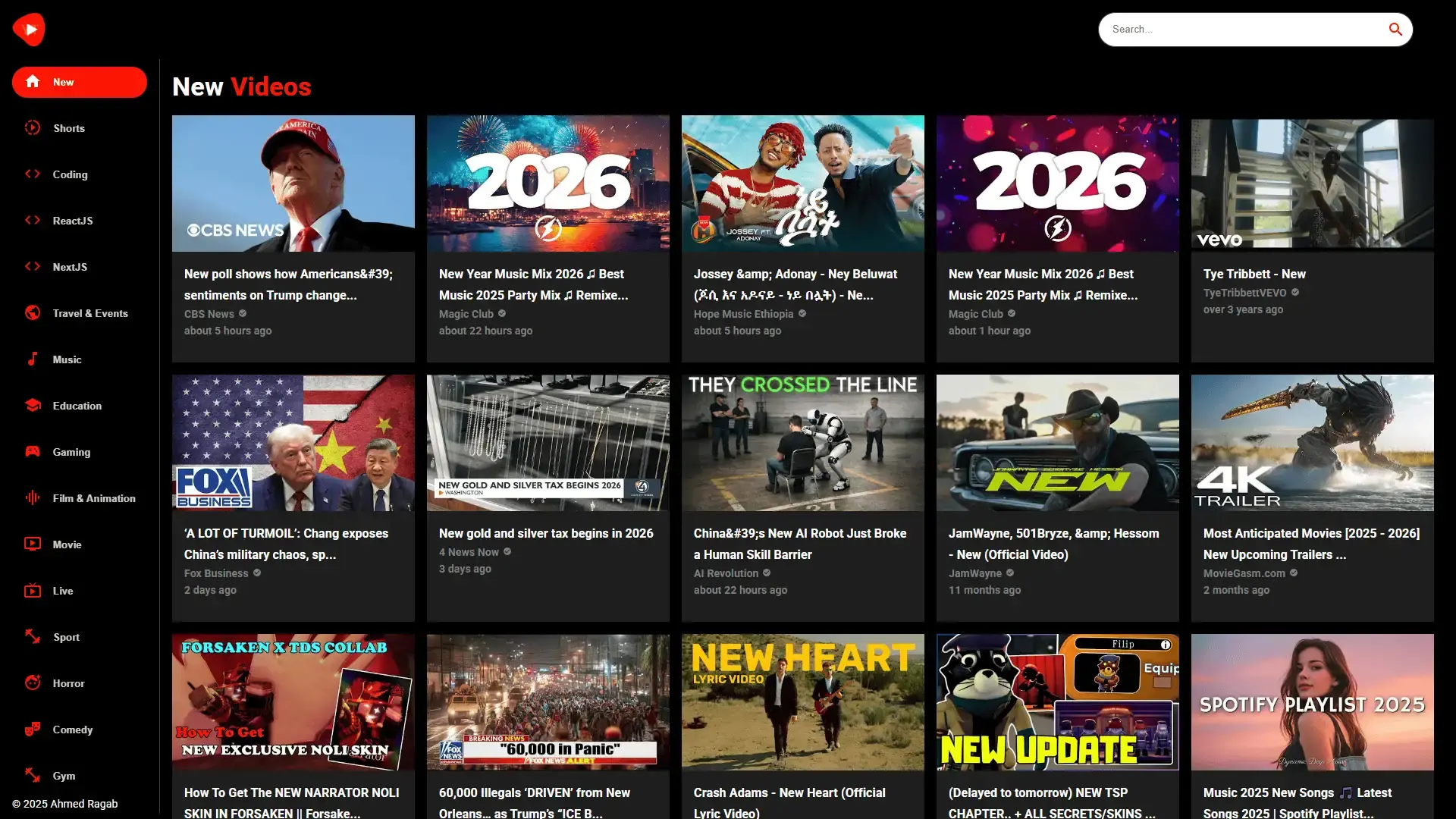 Full-Featured YouTube Clone App screenshot 1